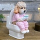 image 6 of Gifts Direct 2 U Cockapoo Dog On The Toilet Ornament Pink