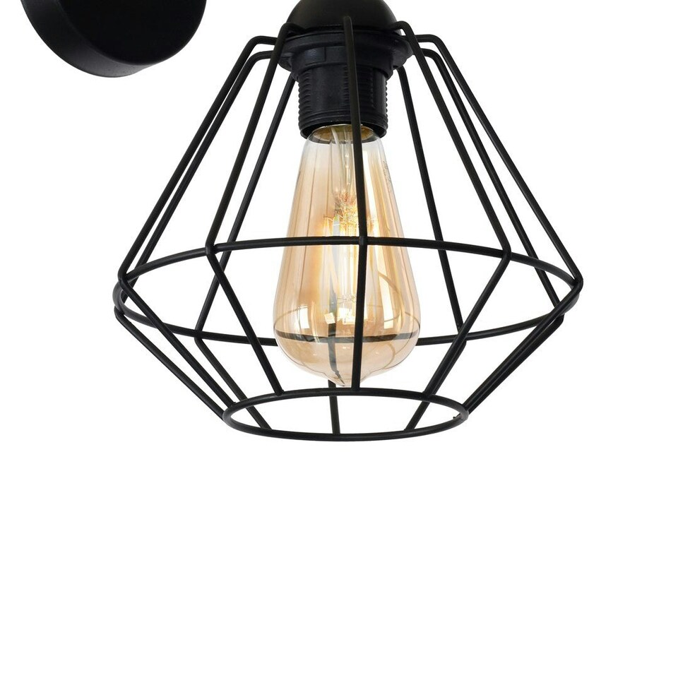 image 1 of Milagro Wall Lamp Colin Black 1XE27