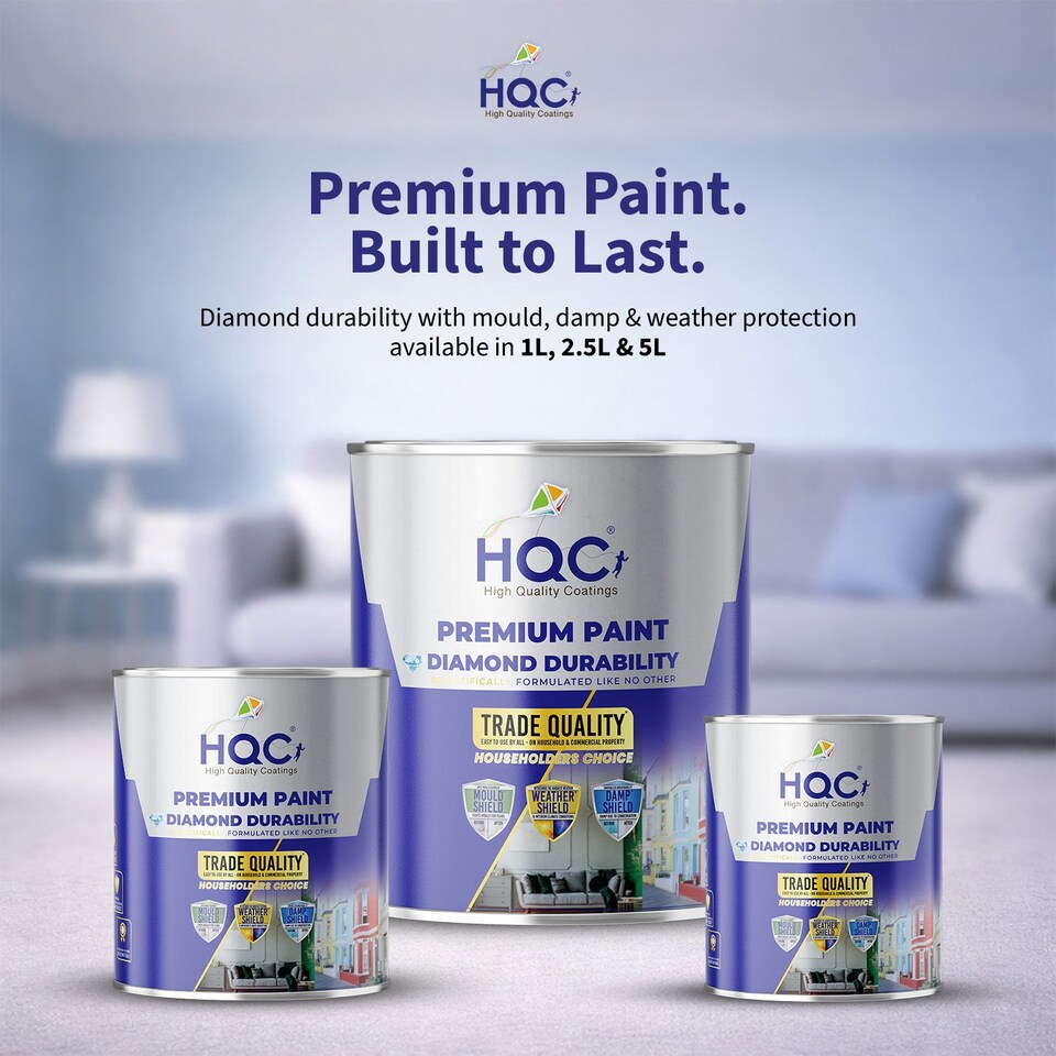 image 1 of HQC Kitchen & Bathroom Paint - Mould Resistant, Washable & Durable - Terracota - 2.5L