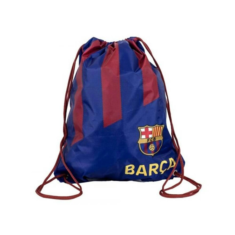 image 1 of Barcelona FC Stripe Drawstring Bag - Blue/Burgundy - One Size