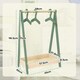 image 7 of AIYAPLAY Kids Clothes Rail with Hangers, Base Shelf for Girls, Boys, Green