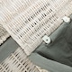 image 3 of Set of 2 Square White Wash Laundry Hamper with Grey Sage Lining | Grey | Grey