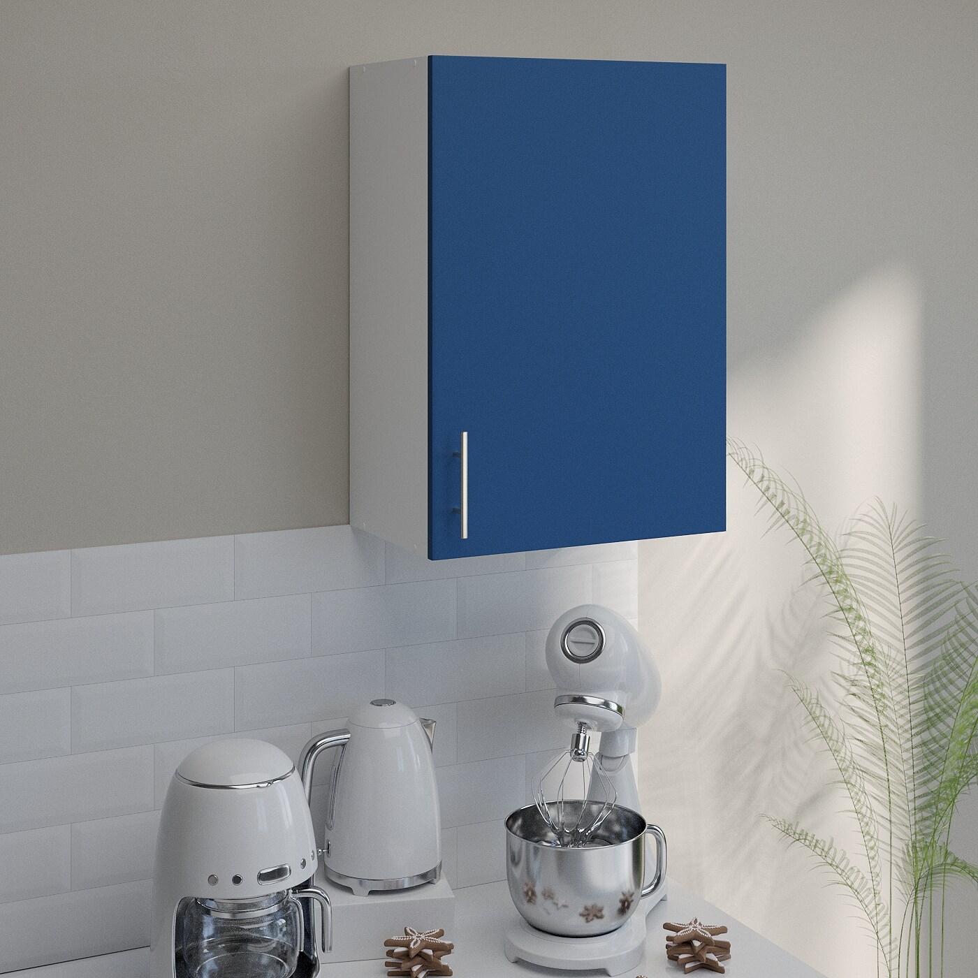 JD Greta Kitchen Wall Unit 500mm Storage Cabinet With Doors and