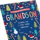 image 3 of Festive Pattern Design Grandson Christmas Card
