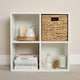 image 2 of OHS Foldable Paper Rope Woven Wicker Storage Organiser Box Cube, 27x27cm - Natural