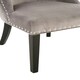 image 5 of Interiors by Premier Grey Velvet Chair, Curly Back chair, Easy to Assemble Borg Chair, Comfy Office Chair