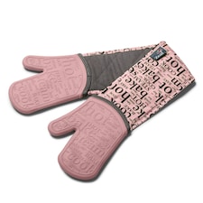 Zeal Steam Stop™ Waterproof Silicone Double Oven Glove Pink | Rose Pink