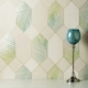 image 2 of Fine Decor Miami Geometric Leaf Wallpaper - Natural/Green - One Size Cream