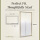 image 7 of Balterley Ruwa Toughened Safety Glass Sliding Shower Door - Balterley | Copper | Brushed Brass | 1