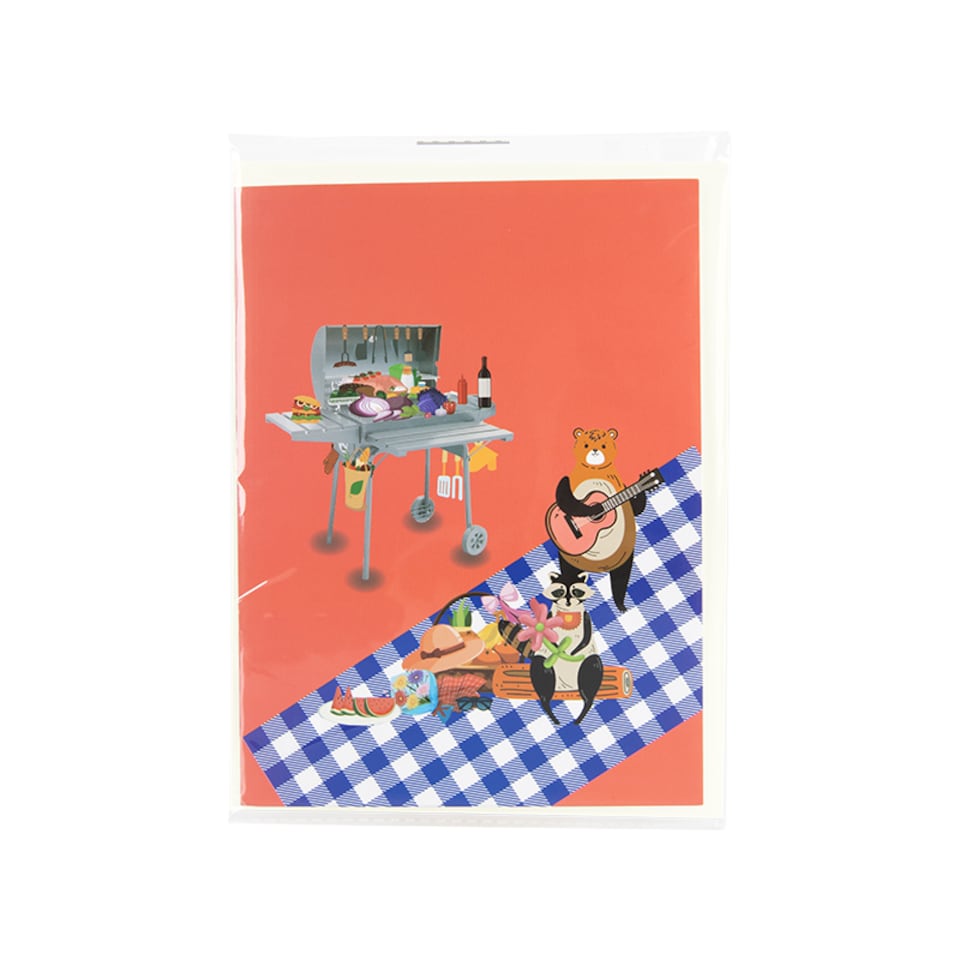 image 1 of Grill & Chill 3D Barbecue Pop Up Greeting Card
