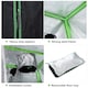 image 3 of Outsunny Mylar Hydroponic Grow Tent w/ Floor Tray for Indoor Plant 80x80x160cm