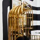 image 4 of Eliza Two Seat Dome Cage Gold Finish Sofa Gold