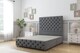 image 1 of Sloomy Watson Armour Coniston Divan Bed Base 2 Drawers Left Side With 26 Inch Strutted Headboard & 12 Inch Matching Footboard | Grey | Armour | King | 1