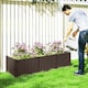 image 6 of Outsunny Plastic Planter Box Kit, Modular Raised Bed for Flowers, Herbs 