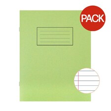 Silvine A5 Exercise Books (Pack Of 10) - Green - One Size