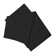 Belledorm Easycare Percale Flat Sheet - Black - Single