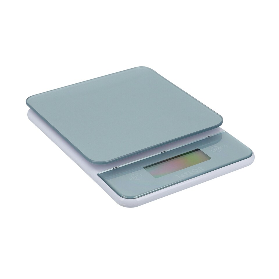image 1 of Taylor Kitchen Scale Pewter Grey Glass 5kg