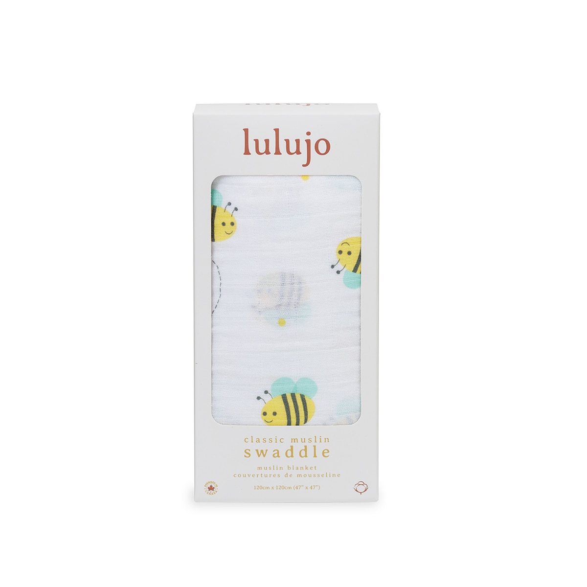 Lulujo Muslin Swaddle - Bumbling Bee