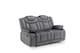 image 1 of Chenille Fabric Grey 2 Seater Manual Recliner Sofa TOLEDO