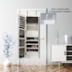 image 4 of COSTWAY LED Lighted Mirror Jewelry Cabinet Wall/Door Mounted Jewelry Armoire  Organizer