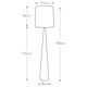 image 5 of Ascent Floor Lamp with Tapered Shade, Polished Nickel
