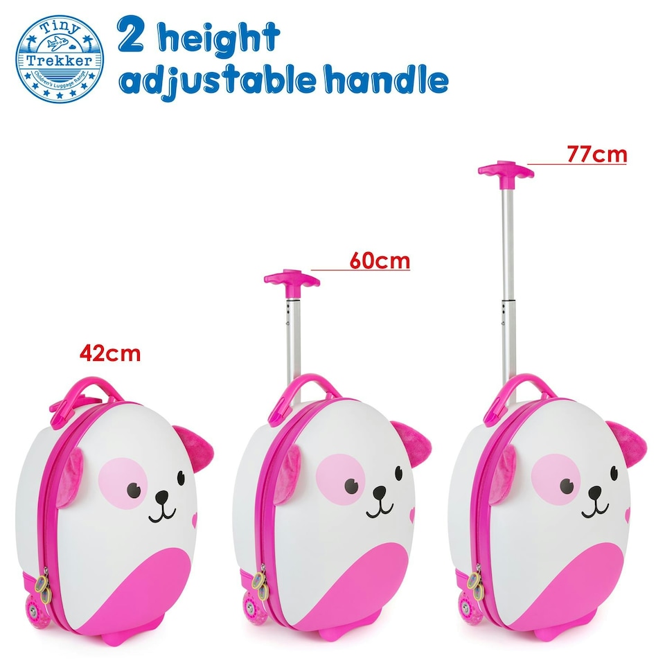 image 1 of boppi Tiny Trekker Luggage Case - PINK DOG