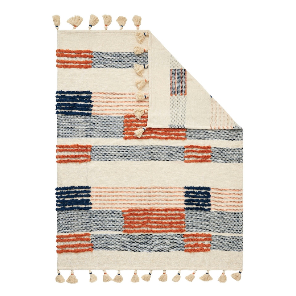 image 1 of BHS Global Blend Tufted Throw, Multicoloured