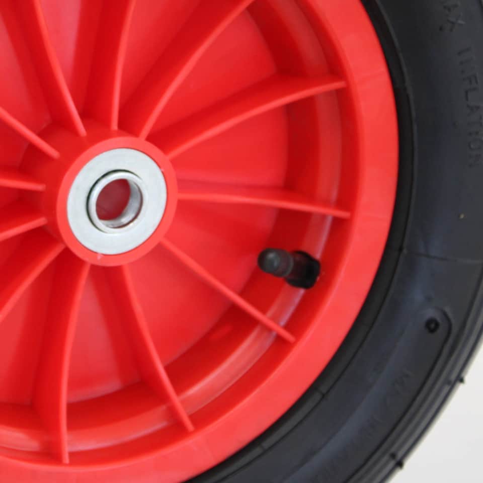 image 1 of 14 Inch Plastic Rim Wheelbarrow Replacement Pneumatic Tyre Wheel