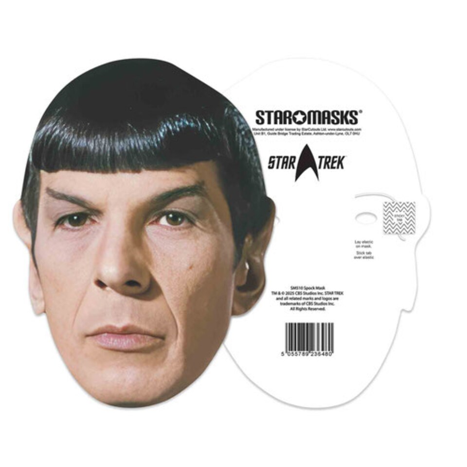 image 1 of Spock Star Trek Leonard Nimoy Cardboard Face Mask
