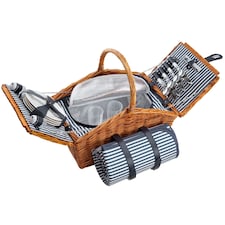 Picnic basket Usedom for 4 people, with cooler compartment and accessories