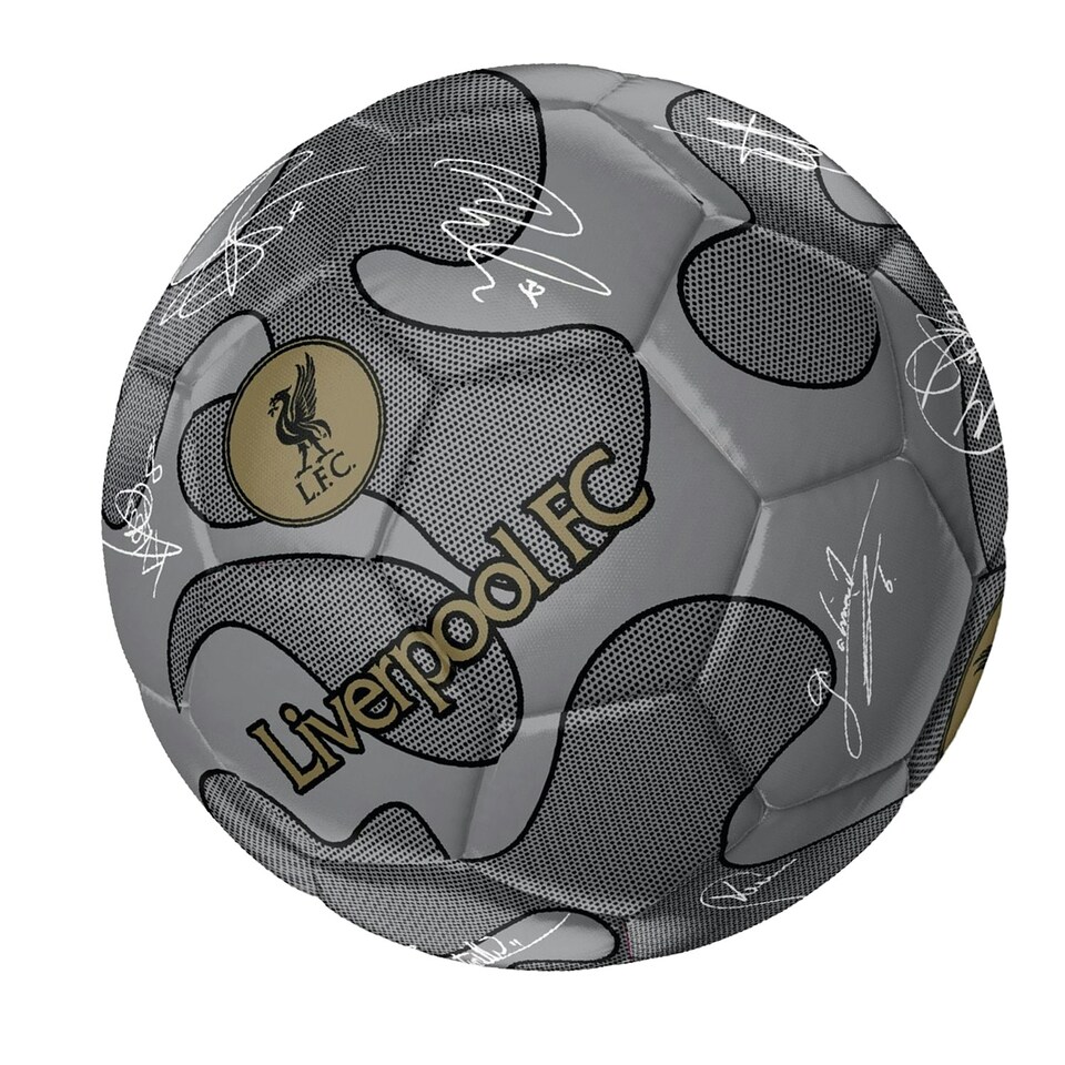 image 1 of Liverpool FC Signature 32 Panel Football - Silver - 5