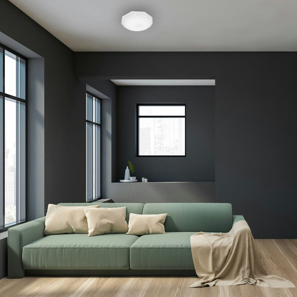 image 1 of Milagro Ceiling Lamp Hex 12W Led White