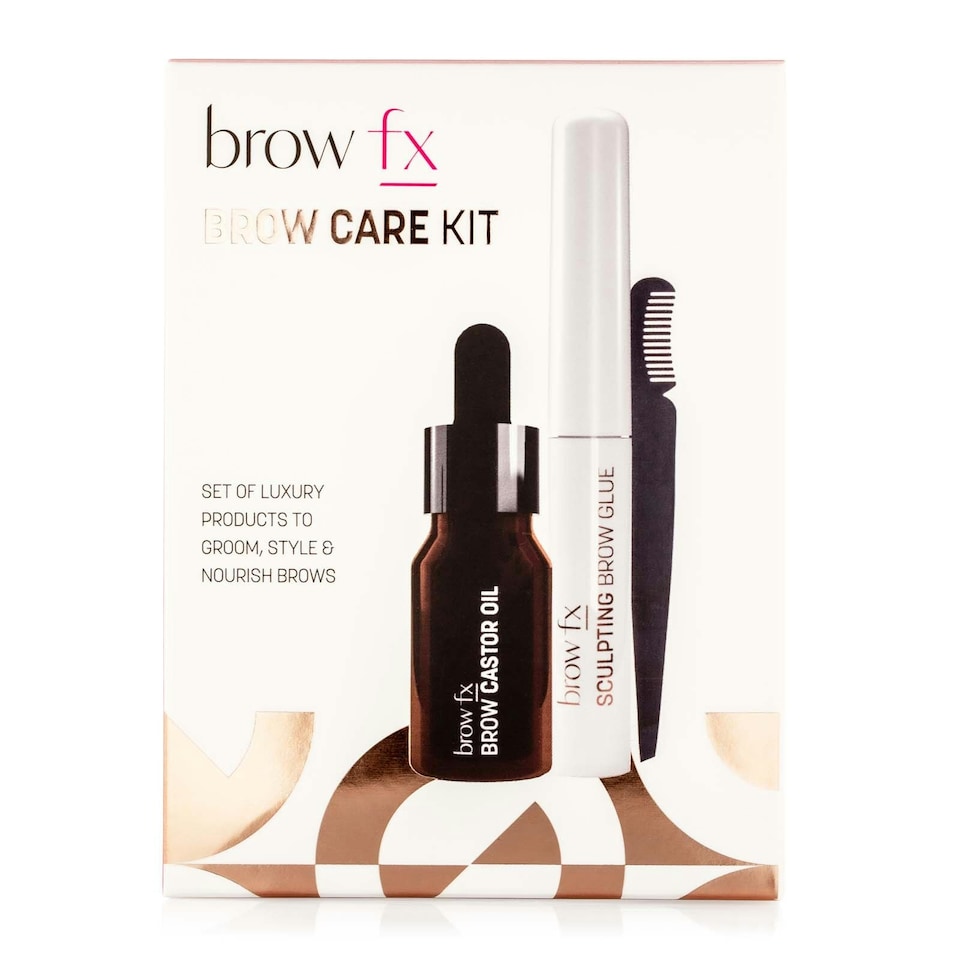 image 1 of Brow FX Complete Brow Care Kit – Precision Tweezers, Sculpting Glue & Nourishing Castor Oil for Grooming, Styling & Healthy Brows