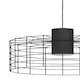 image 3 of EGLO Milligan IP20 Industrial Black Steel Caged Pendant Light Black