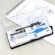 image 3 of Metal Zinc Alloy Adjustable Compass Divider Math Set