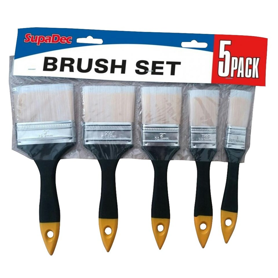 SupaDec Brush Set (5 Pack) - Black/Beige - One Size
