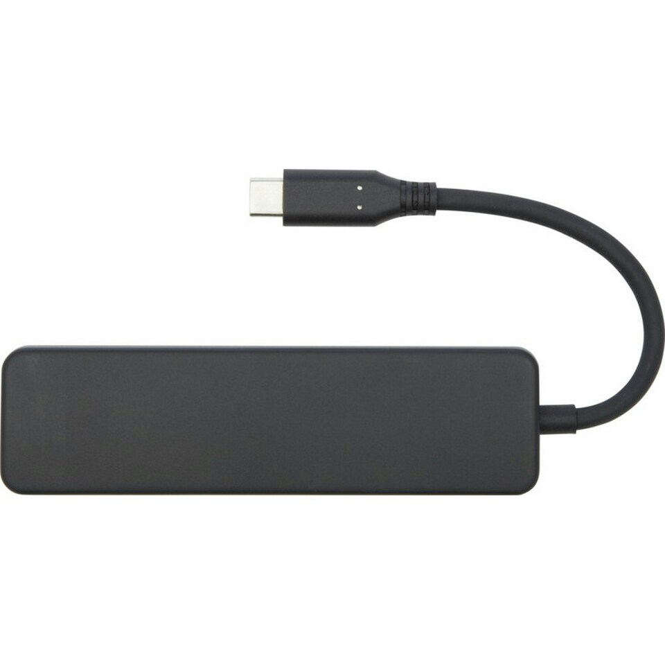 image 1 of Loop Recycled Plastic Multimedia USB Adapter - Black - One Size
