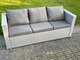 image 3 of Fimous 6 Seater PE Wicker Light Grey Rattan Garden Corner Sofa Sets Outdoor Patio Furniture Coffee Table