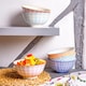 image 4 of Nicola Spring Hand-Printed Cereal Bowls - 16cm - 6 Colours - Pack of 6 | Multi | Multi