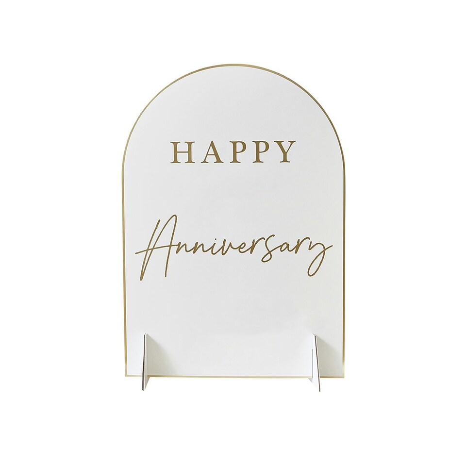 image 1 of Happy Anniversary Customisable Table Sign