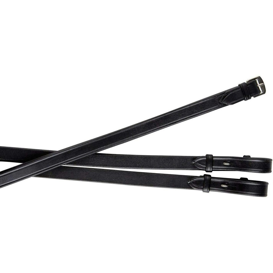 image 1 of Collegiate Plain Leather Reins IV - Black - 54in