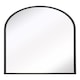 image 2 of The Arcus - Black Metal Framed Arched Wall Mirror 39" X 27" (100CM X 70CM). Suitable for Inside and Outside! Black