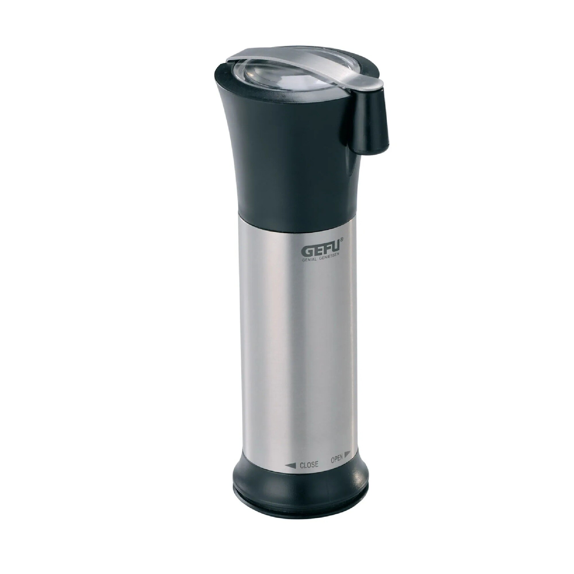 Gefu Moscata Laser-Cut Nutmeg Mill with Folding Handle in Silver