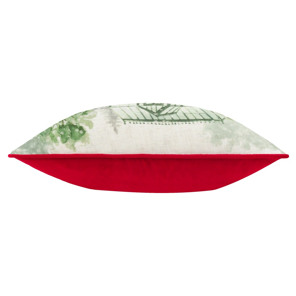 image 1 of Evans Lichfield Winter Garden Printed Cushion, Multicolour, 43 x 43cm
