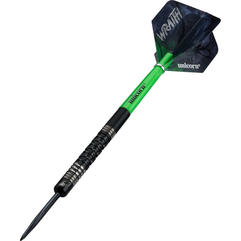image 1 of Unicorn Wraith Wade Tungsten Darts | Black | Black/Green | 20g | 1