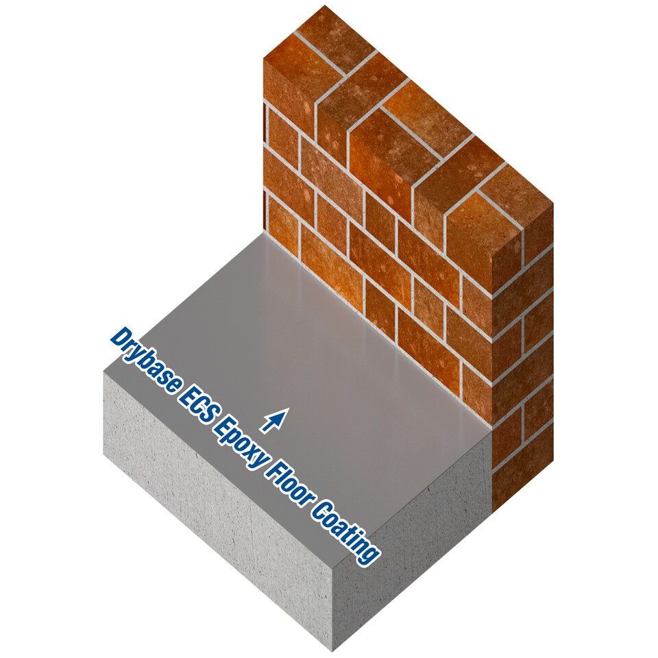 image 1 of Drybase ECS Epoxy Floor Paint 5 Kg Grey - Waterproof Concrete Floor Paint