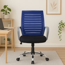 Interiors by Premier Fredrick Blue Home Office Chair