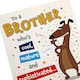 image 3 of Dog Illustration Pop Up Design Funny Brother Birthday Card
