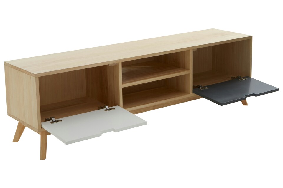 image 1 of Interiors By Premier Contemporary Design Media Unit, Durable MDF Constructed Modern TV Cabinet, Functional Sleek Media Unit