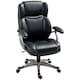 image 1 of HOMCOM Tilting Executive Office Chair, PU Leather Desk Chair, Black 